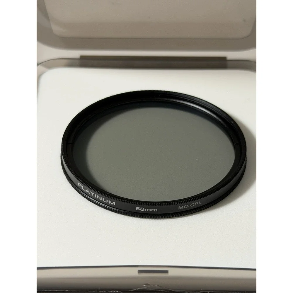 Platinum 58mm MC-CPL (multi-coated circular polarizer) lens filter